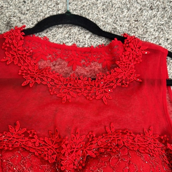 Woness red formal maxi dress size 40/small - Picture 11 of 12